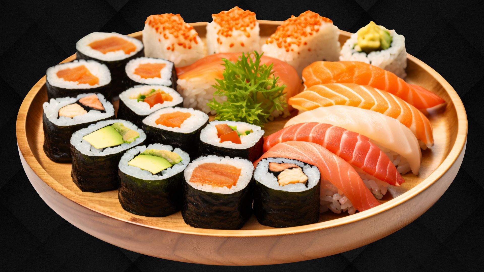 Présentation de cuisine japonaise